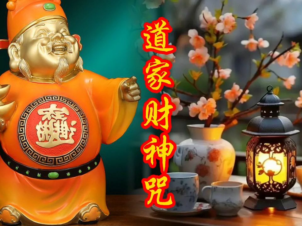 [图]诚念《道家财神咒》财神爷宝盆送到你家，祝大家财源滚滚！