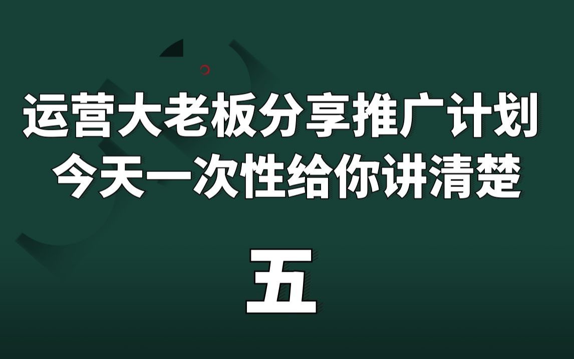 电商运营老板的平台上线推广计划以及产品定位和推广引流操作技巧细节,今天给你讲清楚哔哩哔哩bilibili