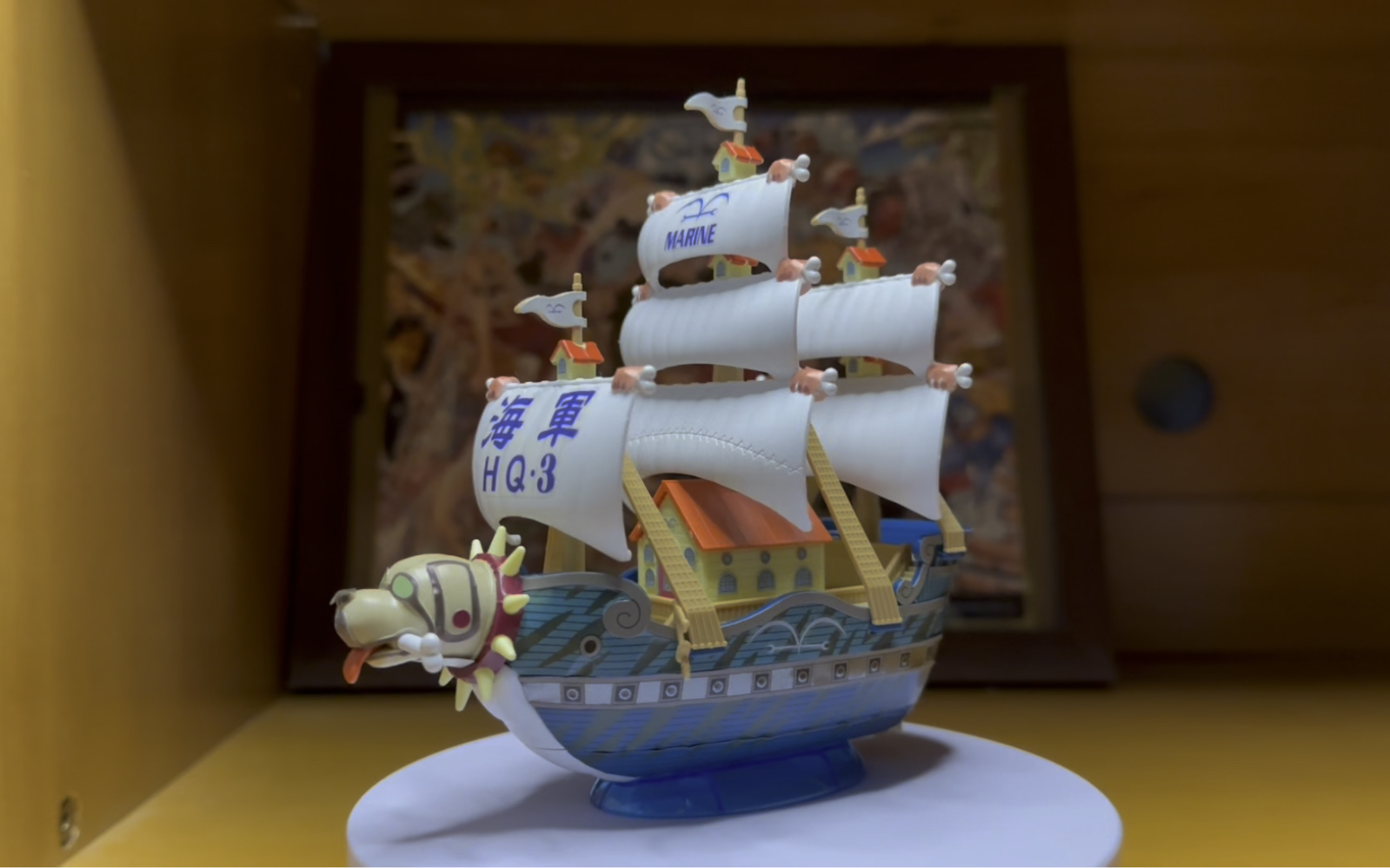 1.8万代海贼王伟大的船系列-卡普狗头军舰 贴纸地狱(十八层)