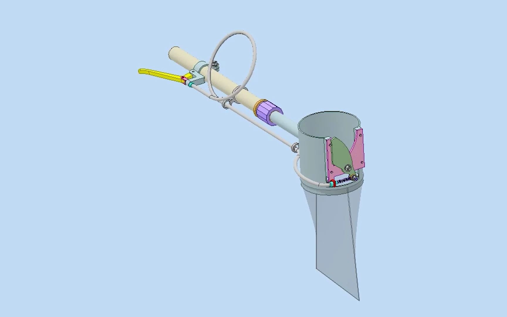 一种可以用来剪切水果的剪切机构,一起看看吧!