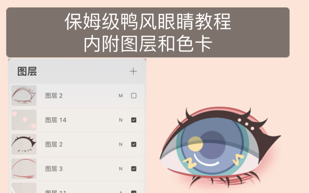 [图]分享一下自己是如何画鸭鸭风眼睛的