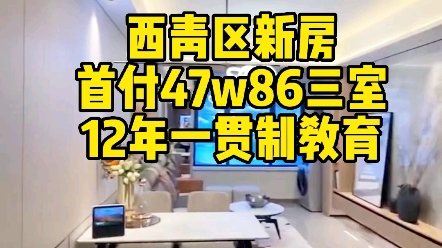 西青区,首付47万买87南北三室,不限购70年产权住宅,有特惠活动,交房之前交首付哔哩哔哩bilibili