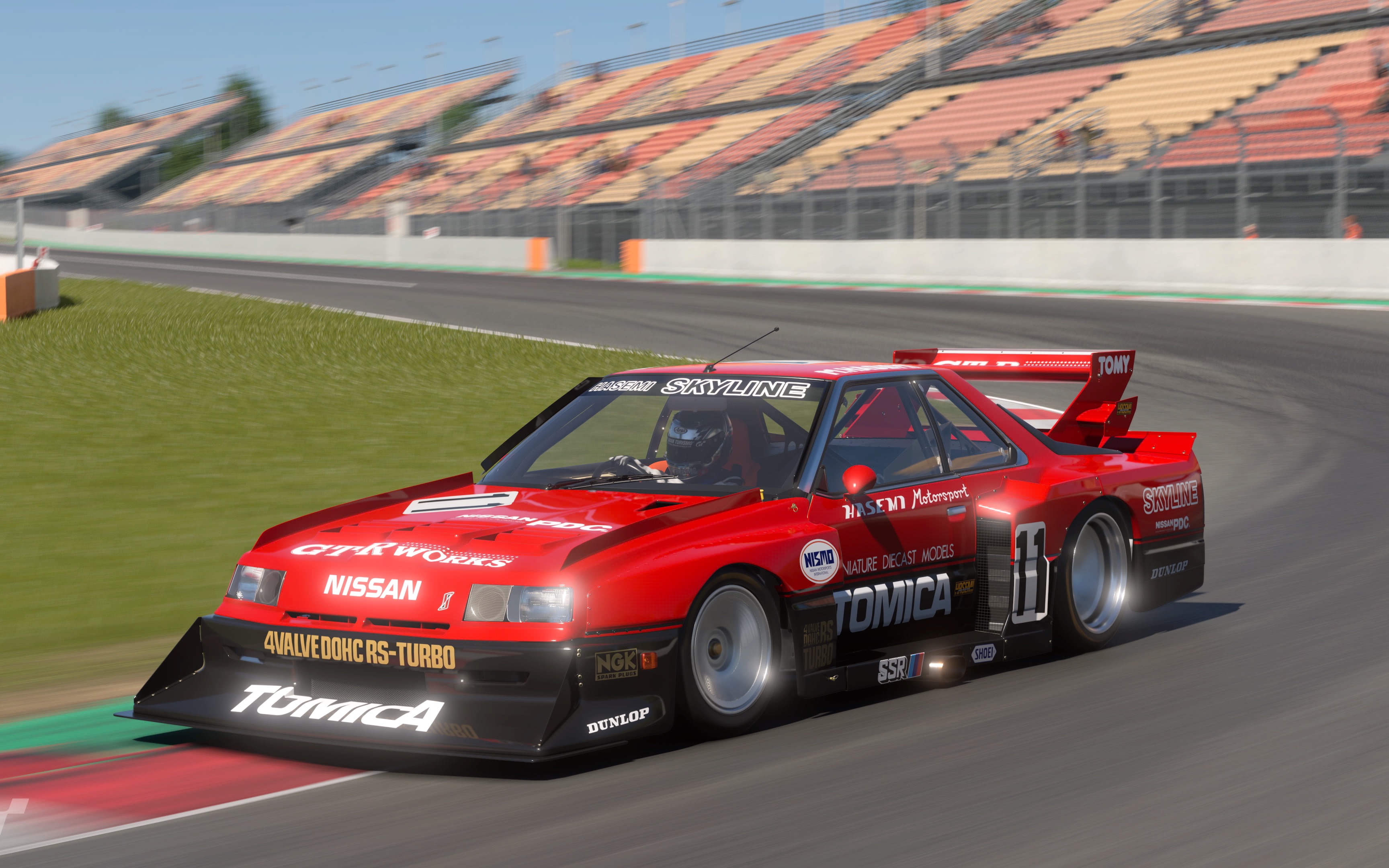 4k hdr gt7 nissan skyline super silhouette加泰罗尼亚赛道试跑