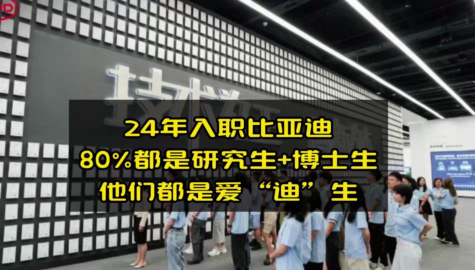 24年入职比亚迪80%都是研究生+博士生,他们都是爱“迪”生哔哩哔哩bilibili