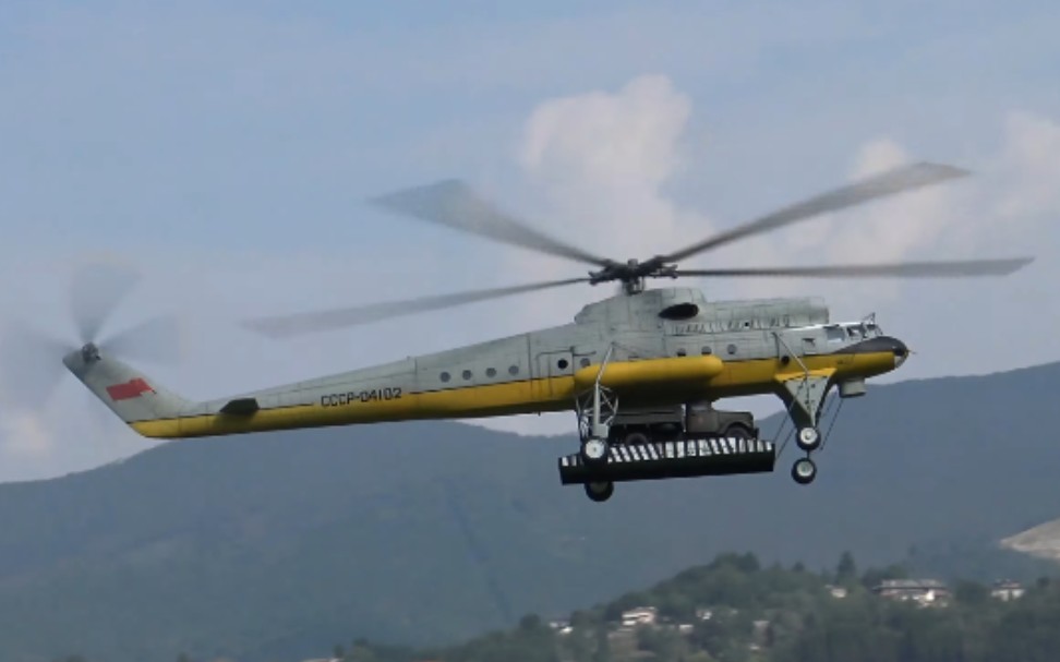 【rc】米-10起重直升机遥控模型飞行表演_哔哩哔哩 (゜-゜)つロ 干杯