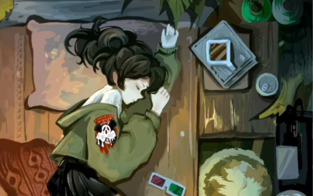 打了一天鬼累了倒头就睡的安安宝宝