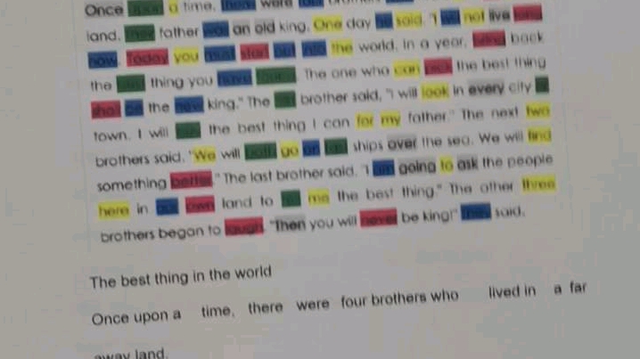 中文翻译部分包含了220个高频词的英语故事.220 sight words The Best Thing In The World哔哩哔哩bilibili