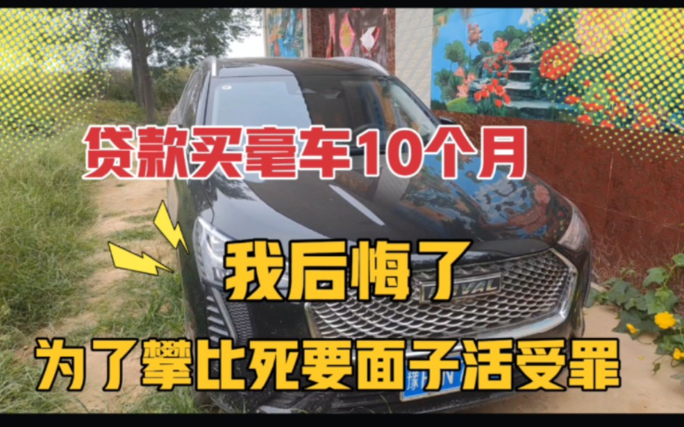 贷款买车10个月我后悔了,为了攀比死要面子活受罪,太花钱了哔哩哔哩bilibili