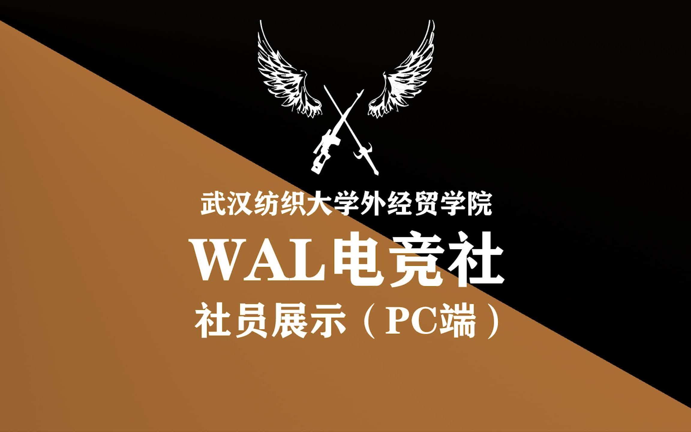 武汉纺织大学外经贸学院wal电竞社2021学年宣传片粗剪版