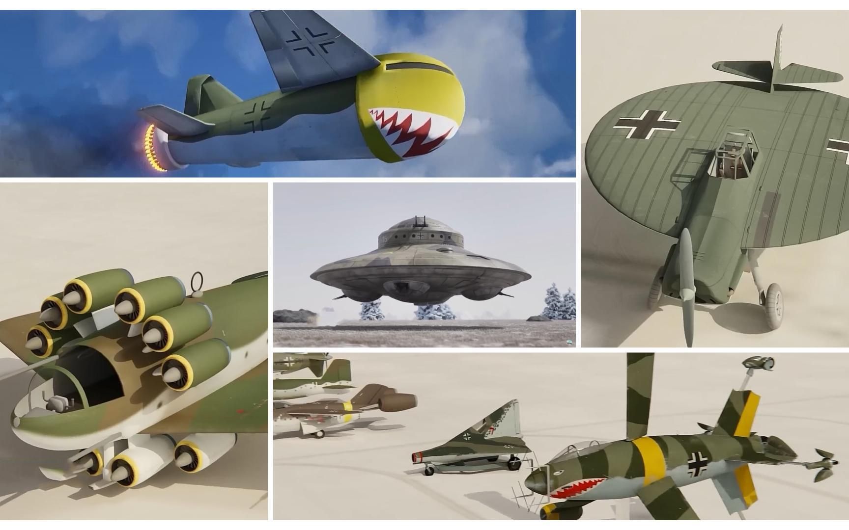 七种如此疯狂的飞机,差点改变历史,德国纳粹脑洞大开的设计