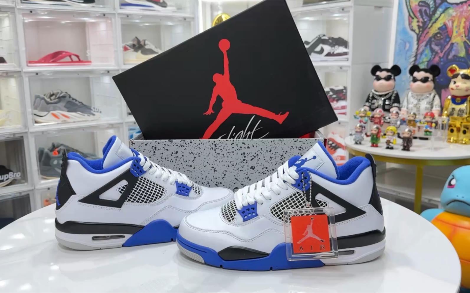 【权威实拍】aj4 retro motorsports赛车蓝