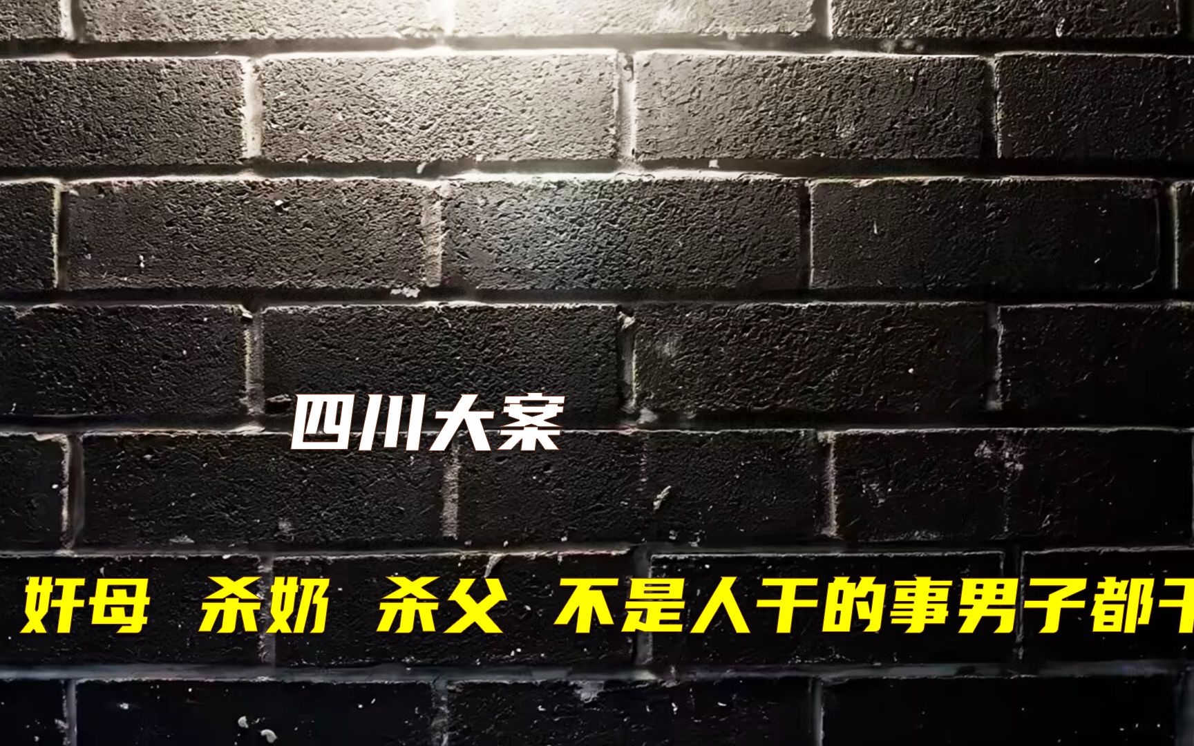 奸母、杀奶、杀父,不是人干的事男子都干,大家见过吗?哔哩哔哩bilibili