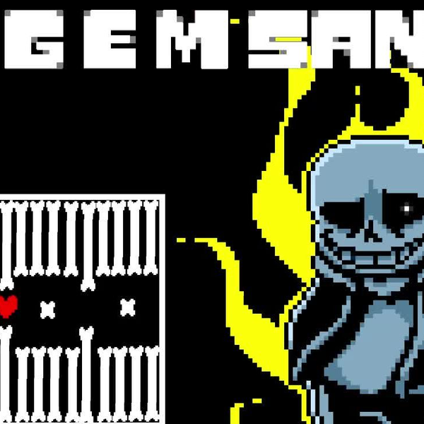 undertale hard mode sans fight by eden）全阶段过关（一阶段三药）_单机游戏热门视频