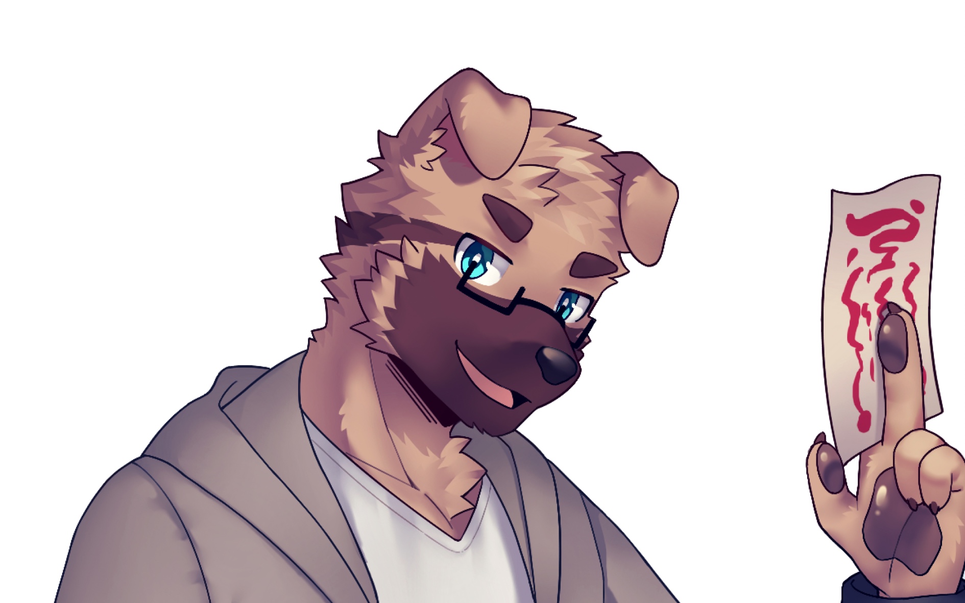 咒术师小狗【绘画过程】