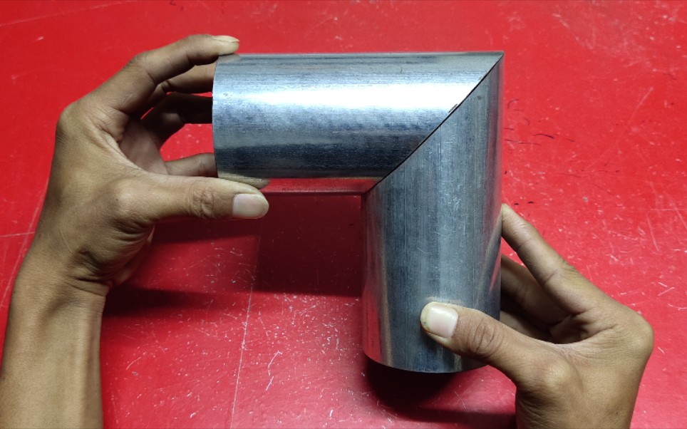 活动  圆管45度这样切割,你见过没有,老师傅传下来的方法,真的太牛了