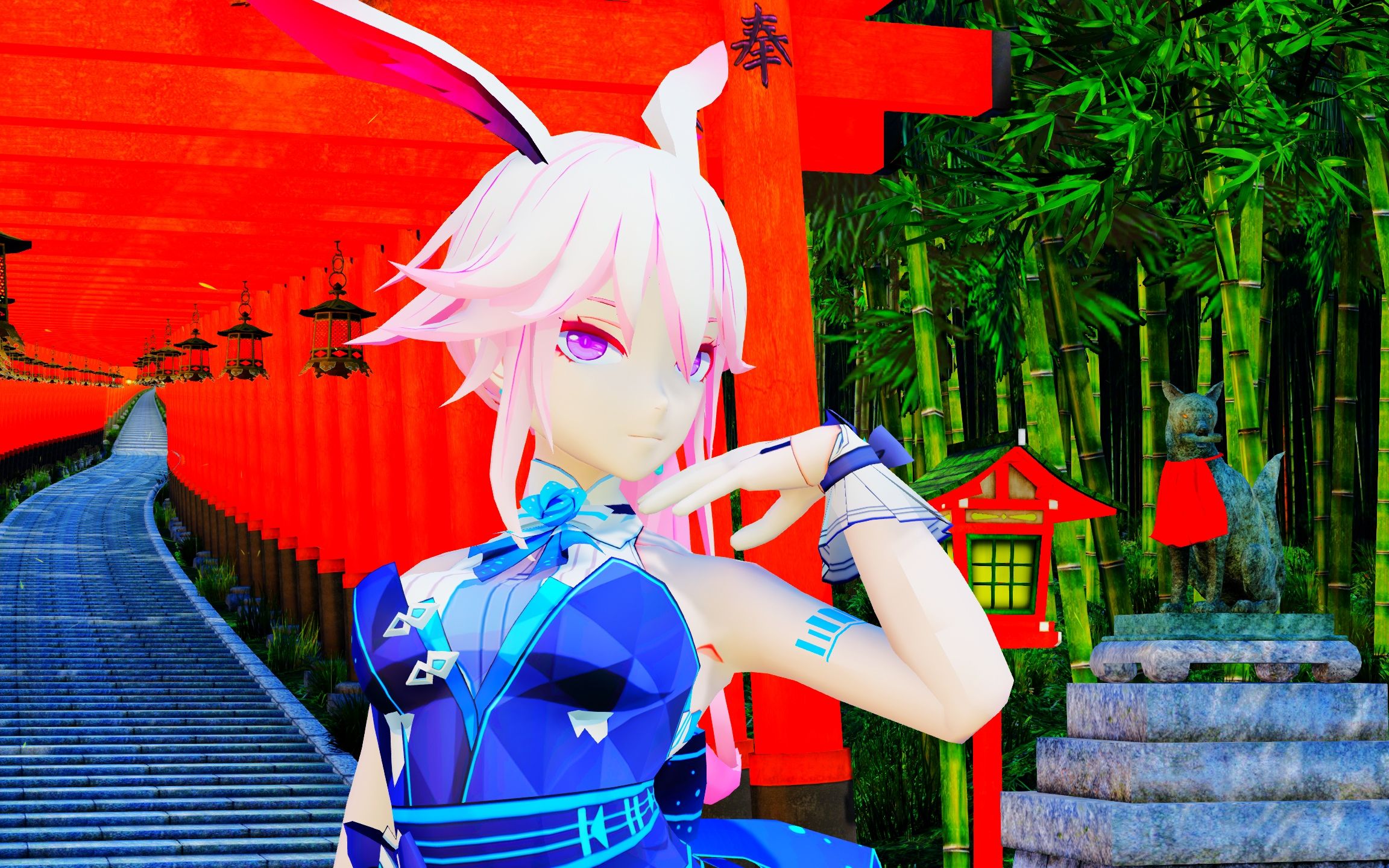 [八重樱—冰海琴音][4k]身体随着旋律自然地摆动而起/ur-style