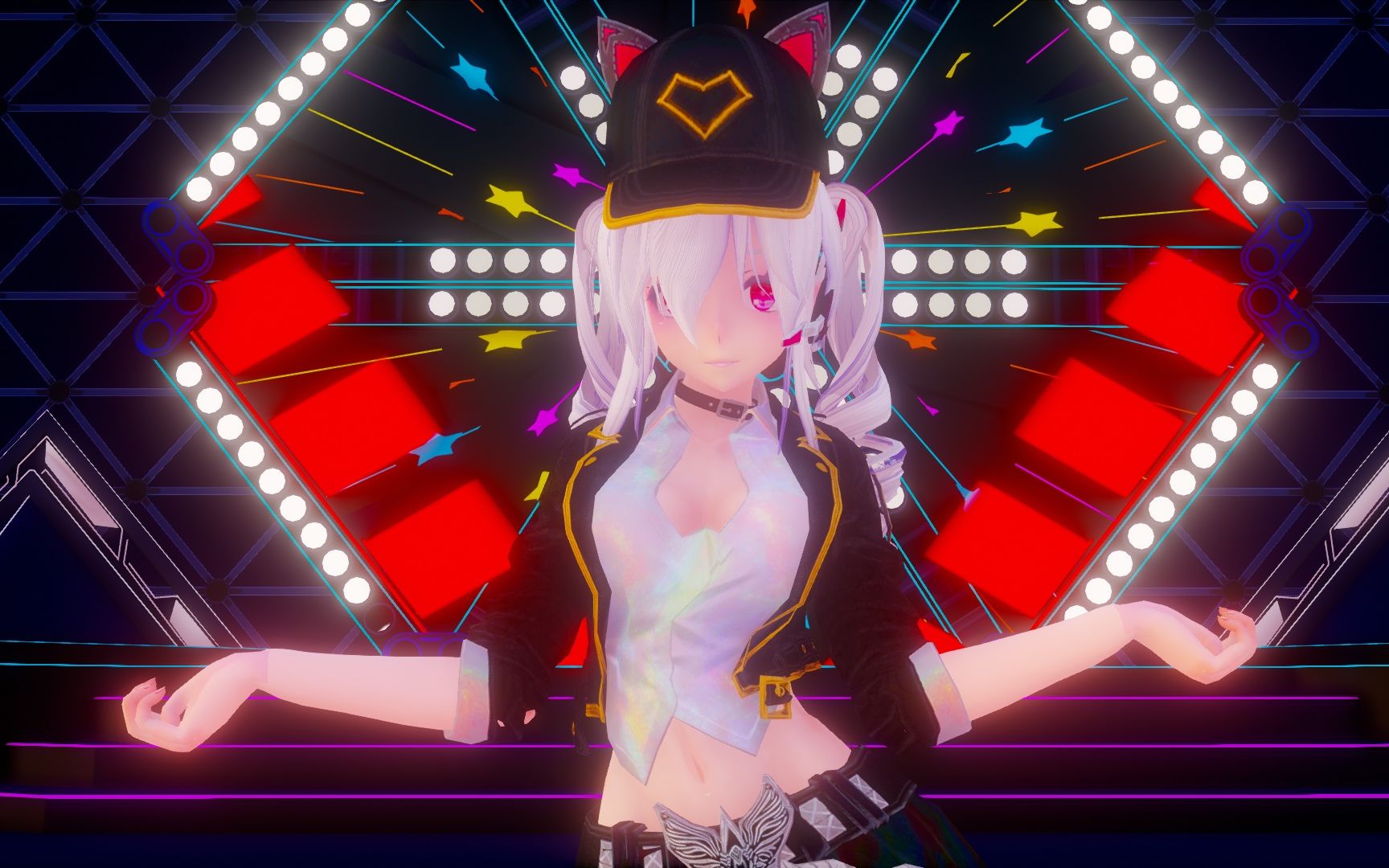 活动  【弱音-mmd】baam--haku jk制服(黑)