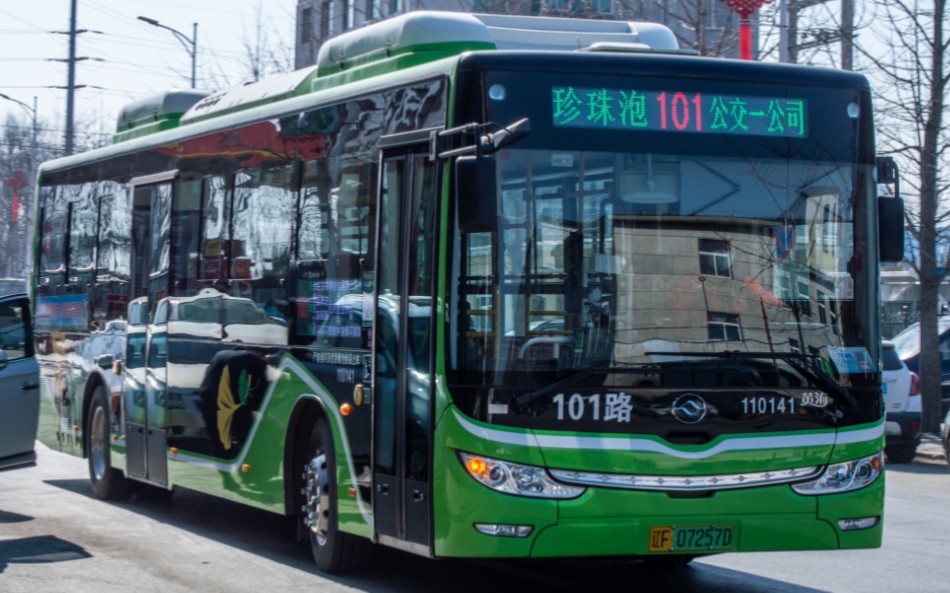 【丹东公交】101路新车dd6129ev22关门 110141