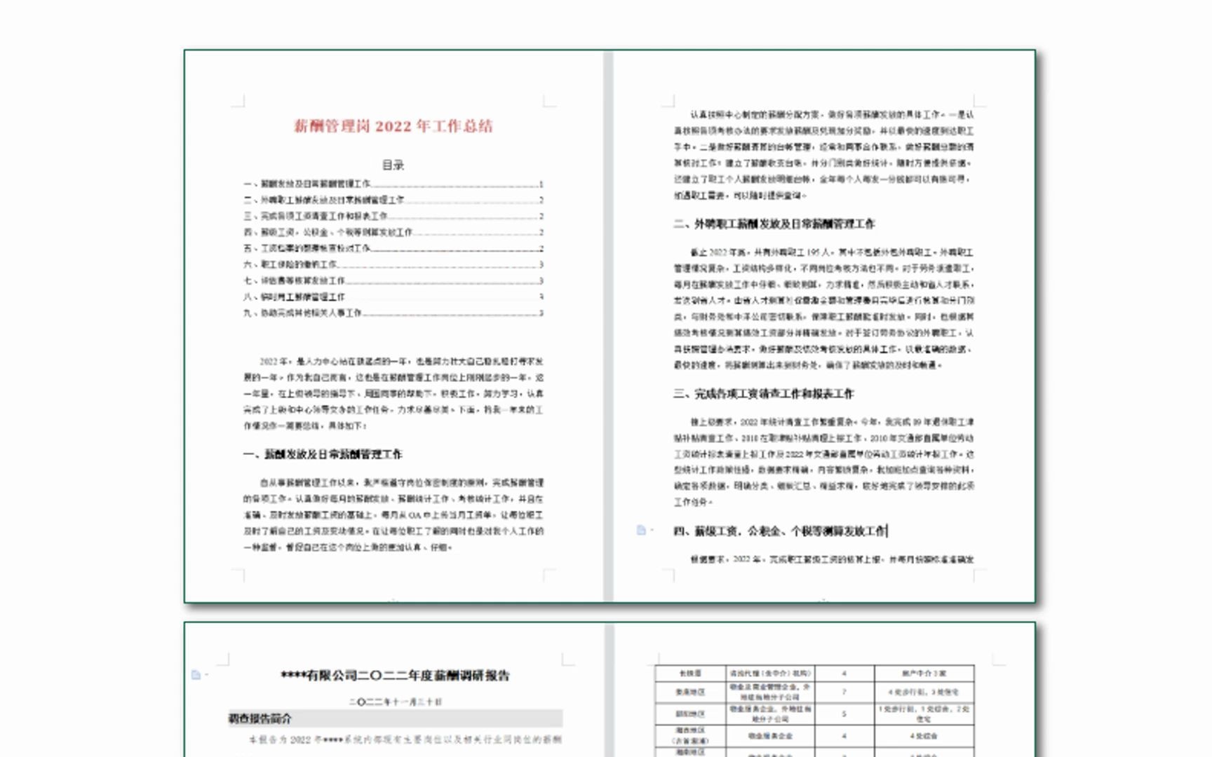 HR年度薪酬工作总结报告模板资料集哔哩哔哩bilibili