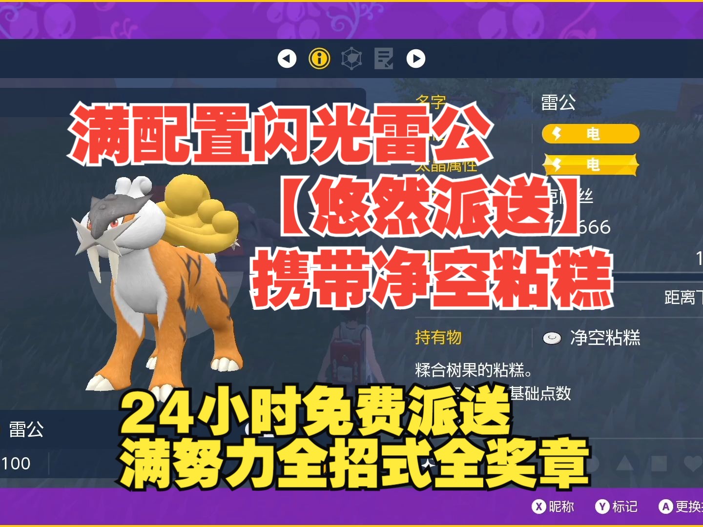 【悠然派送】满配置闪光雷公(截止3月6日)