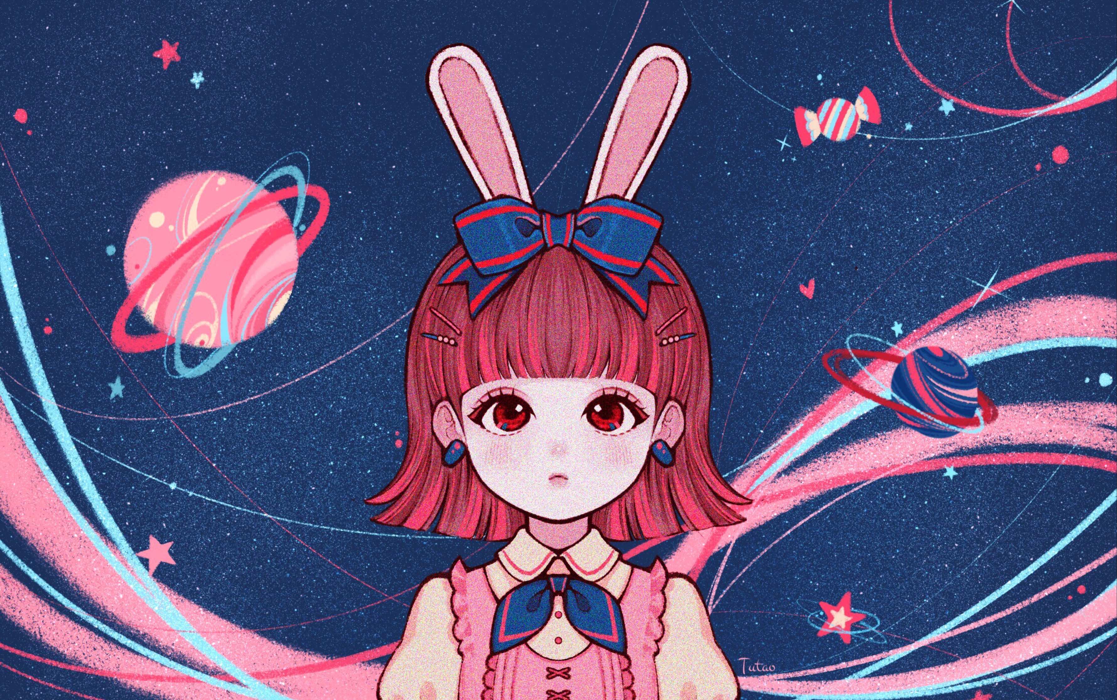 procreate 兔兔星球