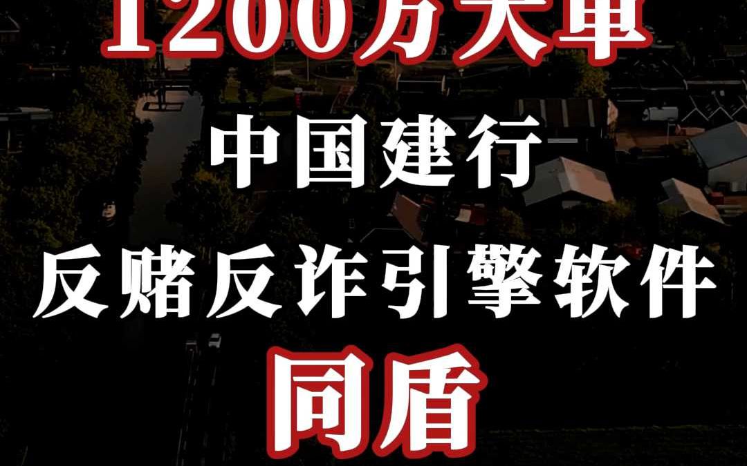 1200 万、反赌反诈引擎软件大单:同盾(中)哔哩哔哩bilibili