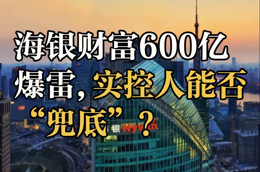 海银财富600亿爆雷,实控人能否“兜底”?哔哩哔哩bilibili