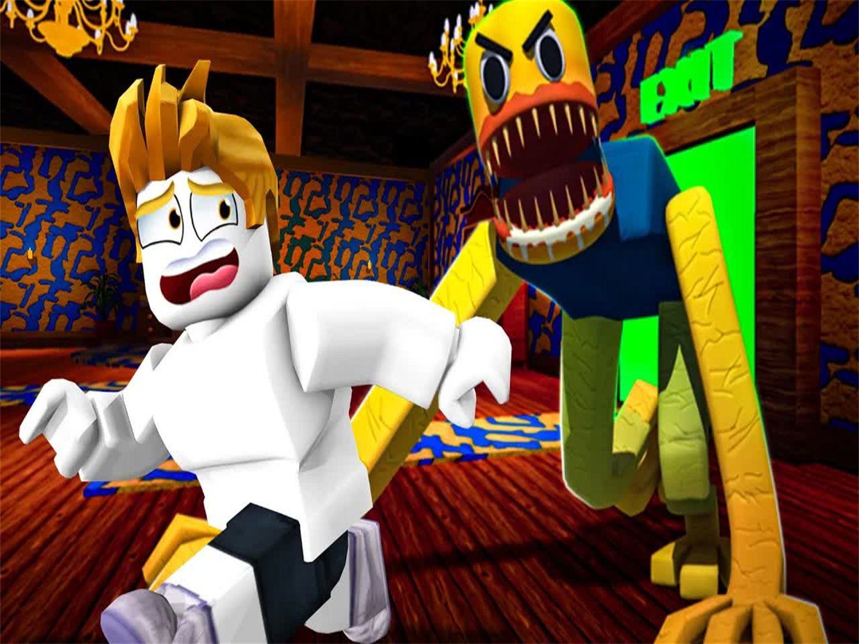 菜鸟noob变成怪物了!最后我能成功存活吗!【roblox 机械方块】