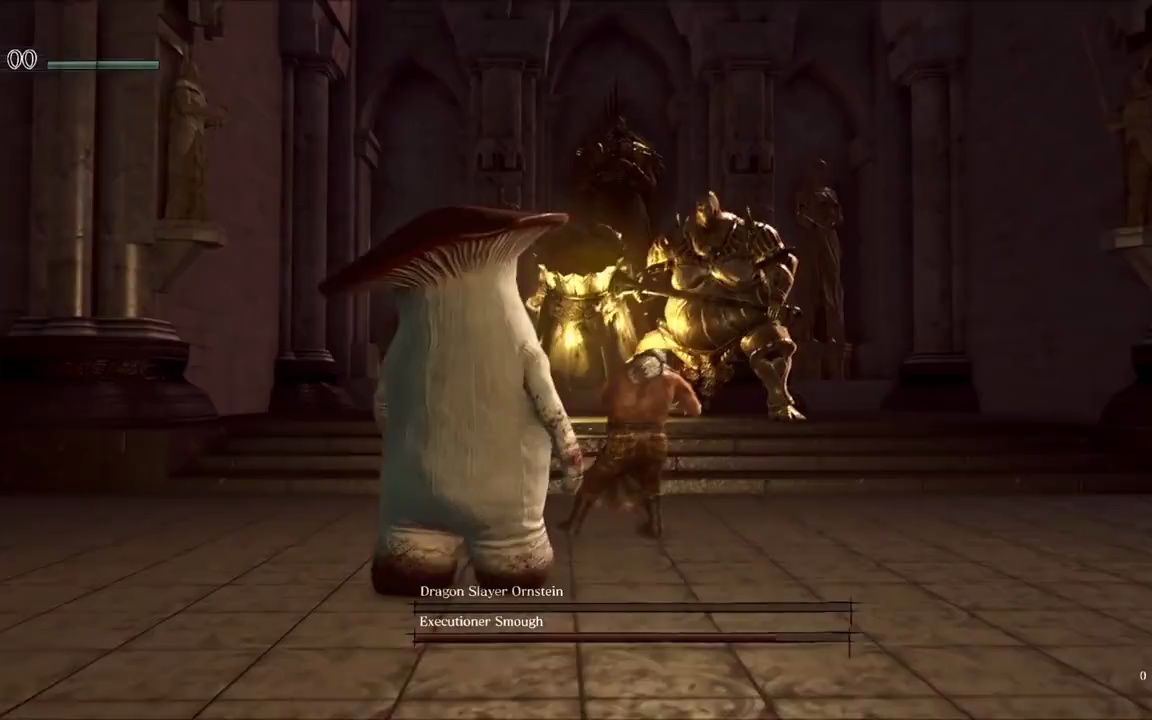 黑暗之魂 蘑菇和安德烈vs屠龙者翁斯坦和侩子手斯摩