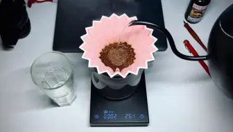 耶加雪菲手冲练习-折纸滤杯（模仿世界冠军杜嘉宁冲法）