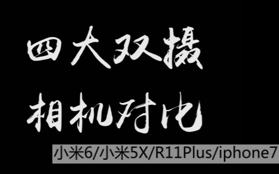 [奇兔]四大双摄手机相机对比iphone7p又被吊打?哔哩哔哩bilibili