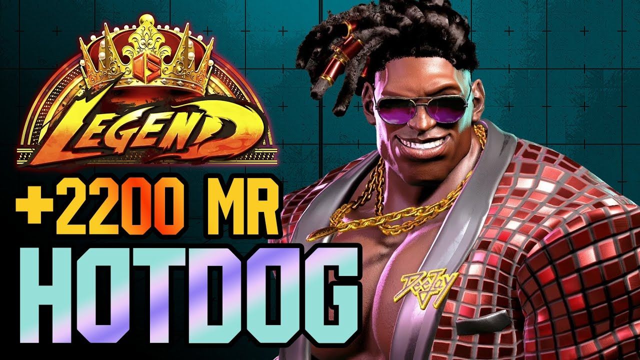 【街霸6】传奇段位2200mr迪杰 hotdog 对局集锦