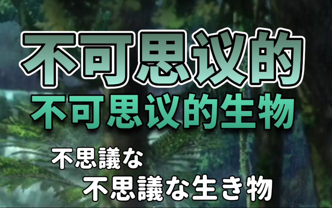 [图]（中文歌词）冈崎体育「不可思议的不可思议的生物」MV-（ふしぎなふしぎな生きもの）（剧场版宝可梦可可主题曲）