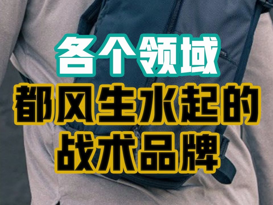 各个领域都风生水起的战术品牌哔哩哔哩bilibili