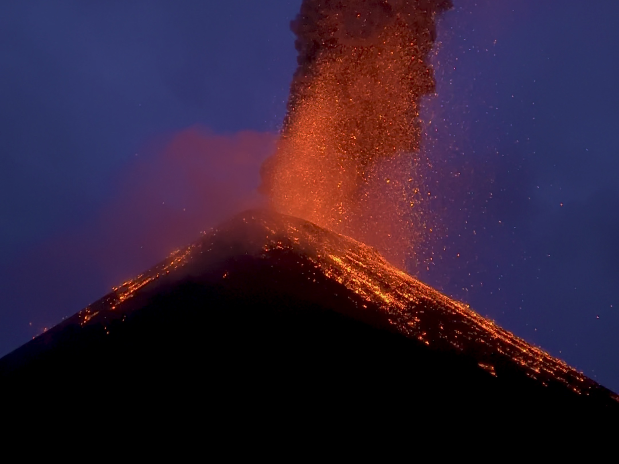 火山爆发图片真实图片