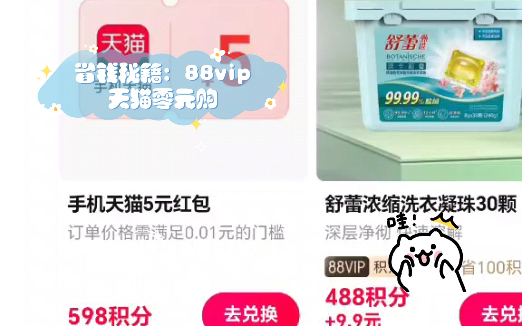 省钱秘籍:88vip天猫零元购,实惠无极限!哔哩哔哩bilibili