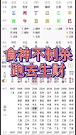 Download Video: 八字分析，好好的食神不去制杀，跑去生财，真是半点不由人。