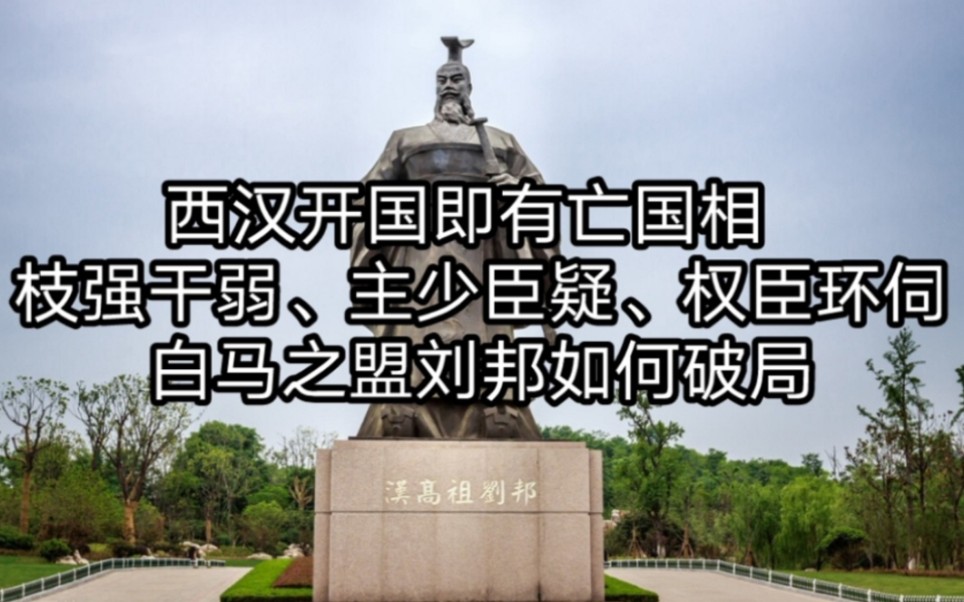 西汉开国即有亡国相,刘邦巧妙安抚两大集团,以白马之盟稳定秩序哔哩哔哩bilibili