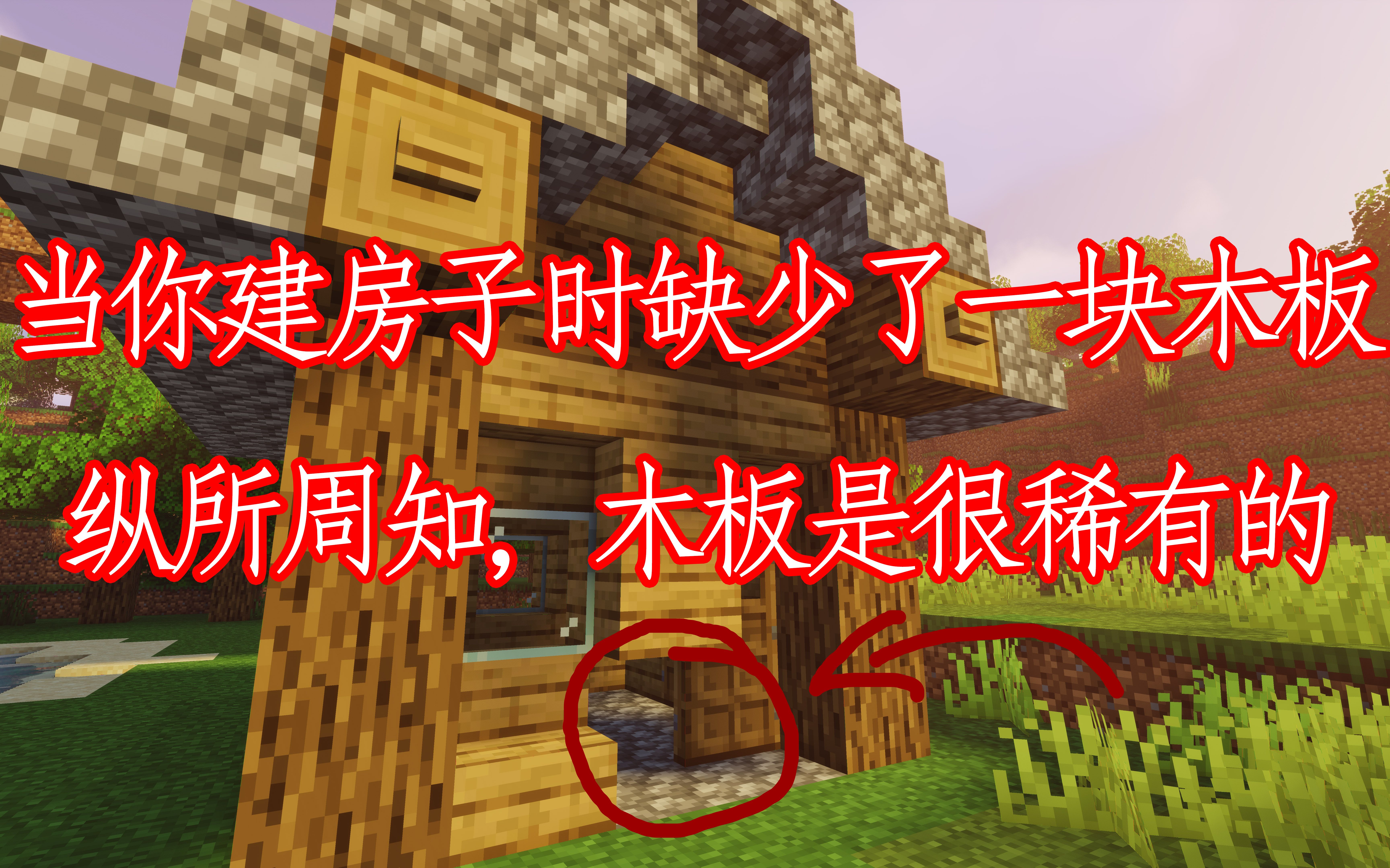 我历经千辛万苦跑遍了整个mc.只为这一块木板