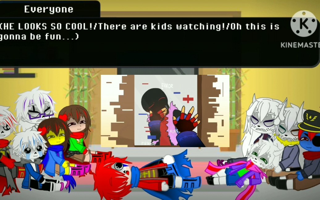 [图]Undertale reacts to Error!Sans(My AU, Error Angst Fluff, Charisk, Gacha Club)