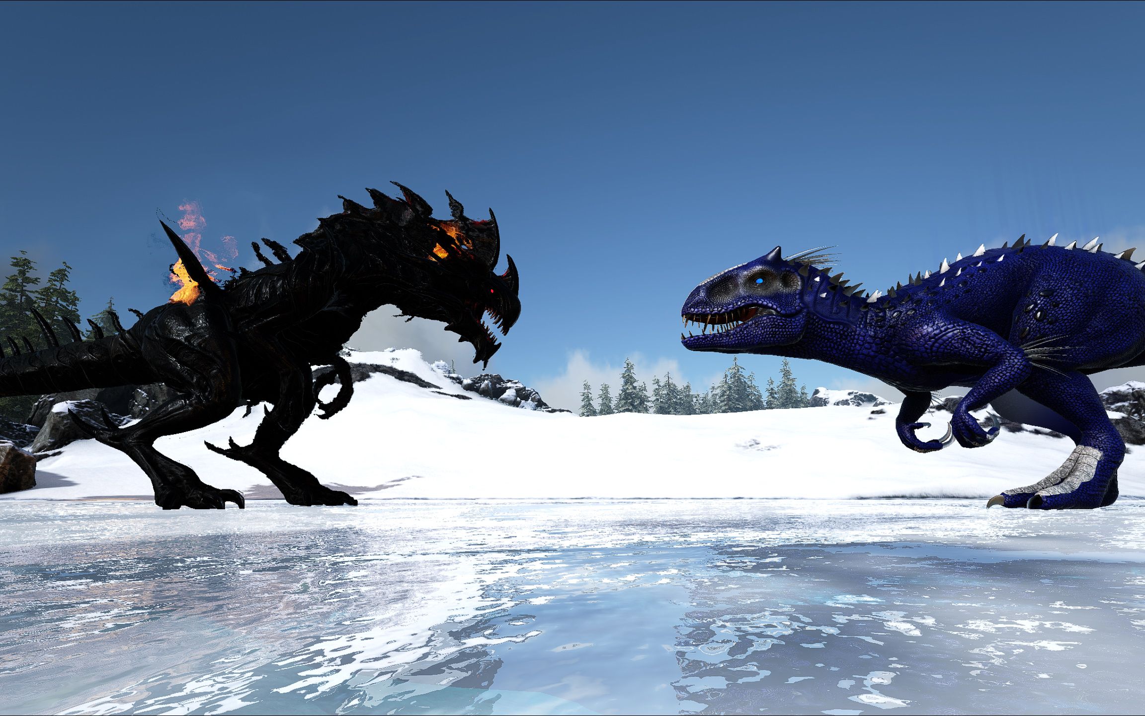 方舟原始恐惧:天神暴虐龙vs恶魔死神_单机游戏热门视频