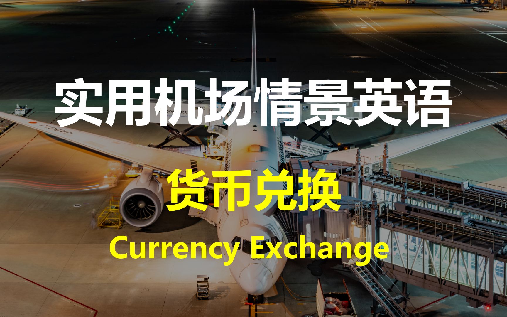 实用高频机场海关情景英语对话:货币兑换(中英双语)| Useful Airport Customs English Dialogues哔哩哔哩bilibili