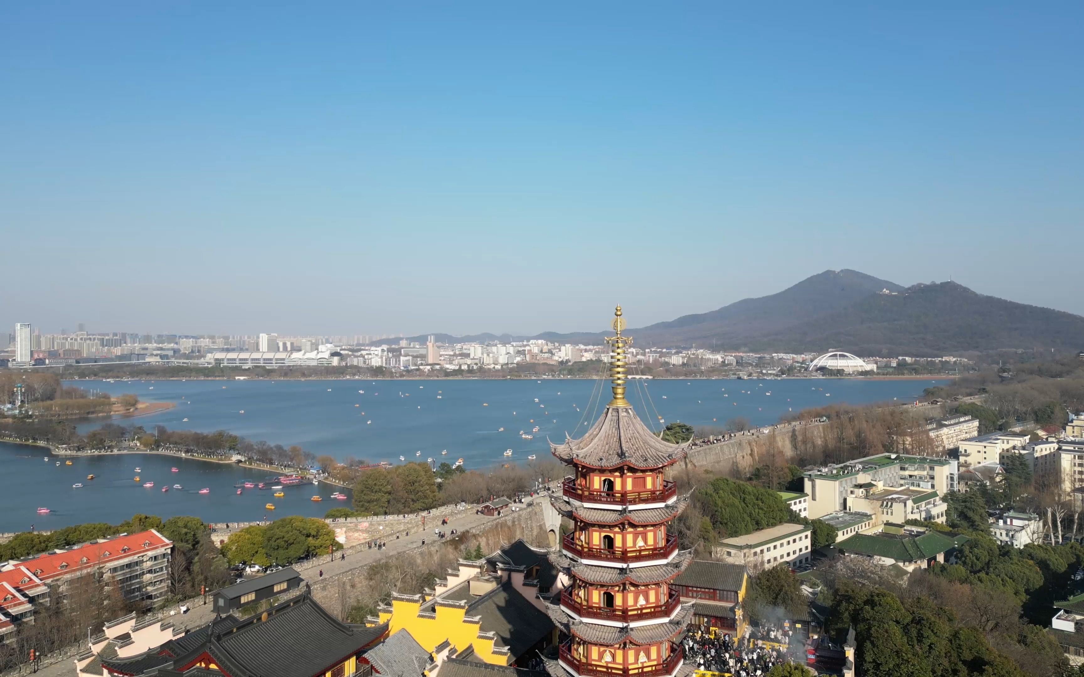 航拍金陵-南朝烟雨