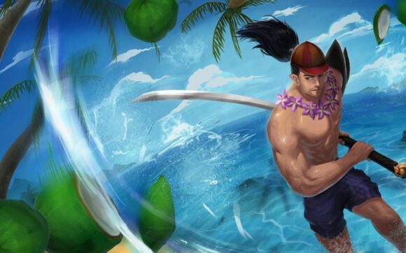 自制皮肤泳池派对亚索