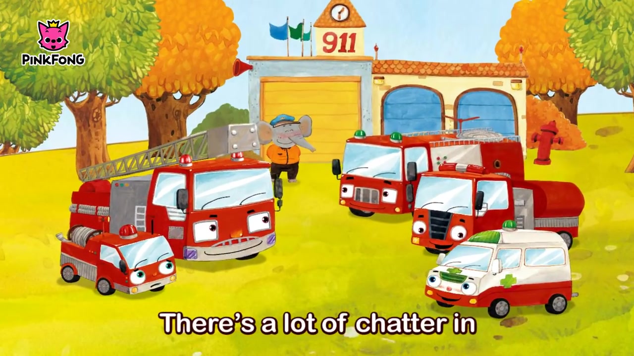 [图]Mini Pumper Saves the Day! - Fire Truck - Car Stories - PINKFON动画片 1080高清儿童早教视频：