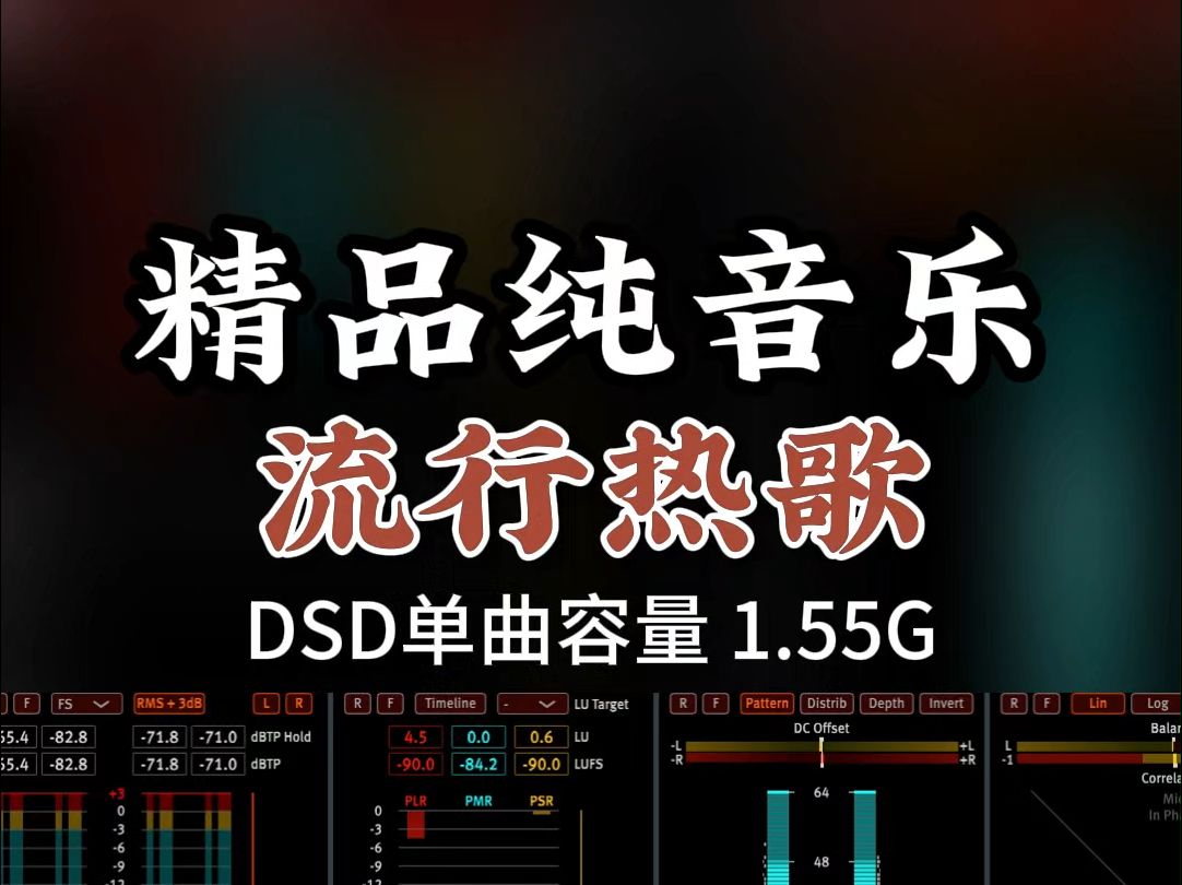 精品纯音乐,流行热歌,伤感凄楚,DSD完整版1.55G,百万调音师专业录音棚制作,顶级hifi无损音质哔哩哔哩bilibili