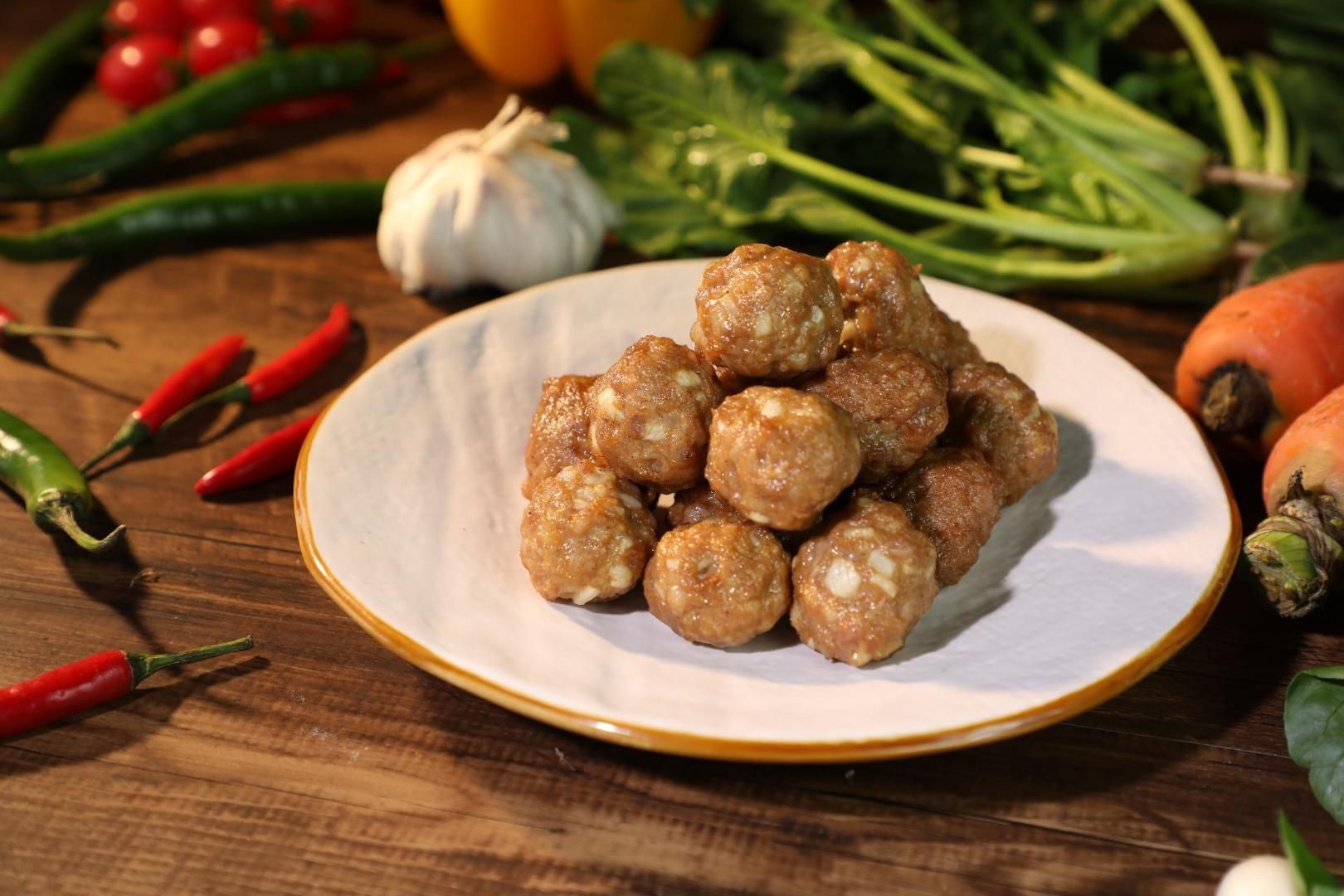 荸荠肉丸制作步骤