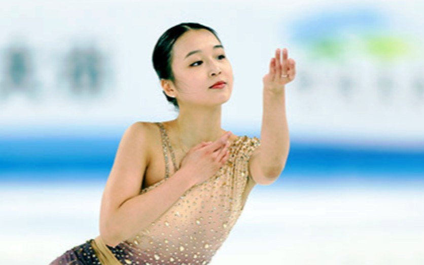 朱易 黑龙江省 十四冬团体赛 女单自由滑 第五名