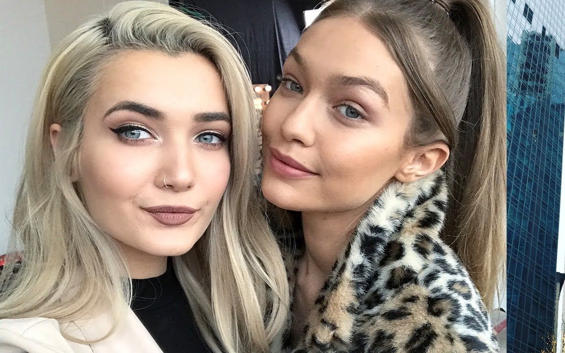 【roxxsaurusvlogs】和gigi hadid一起的maybelline拍摄