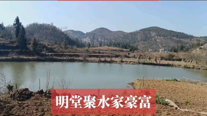 明堂聚水水家豪富可惜无脉无龙